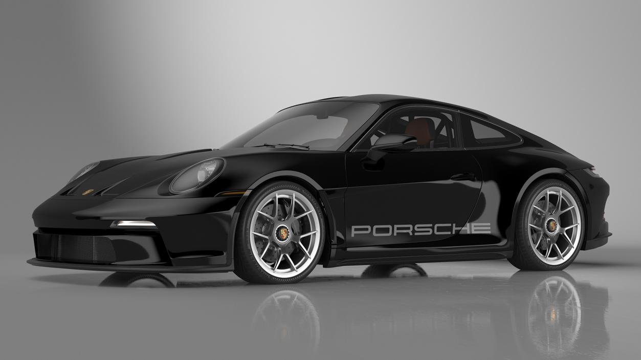 Sport Car Porsche 911 2024 Black 3D