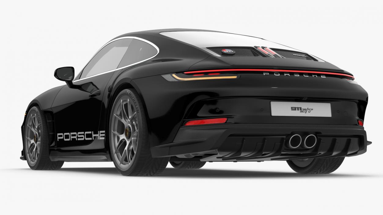 Sport Car Porsche 911 2024 Black 3D