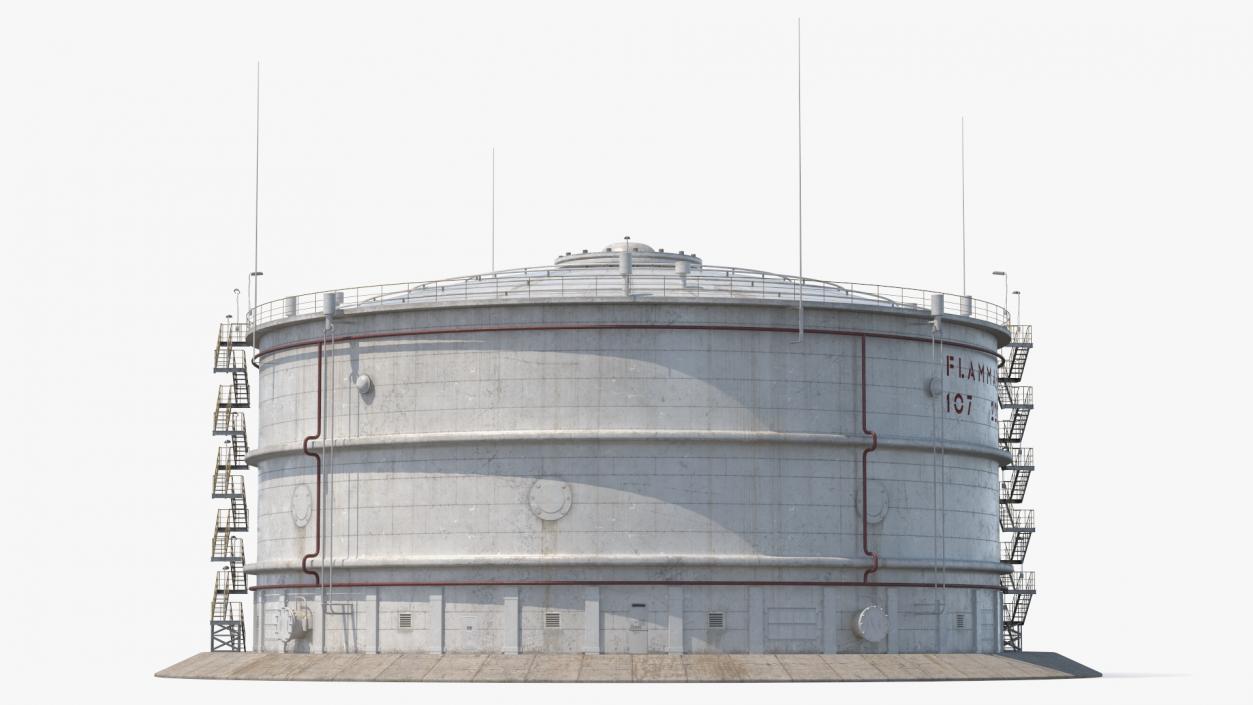 Oil Storage Tanks Dirt 3D