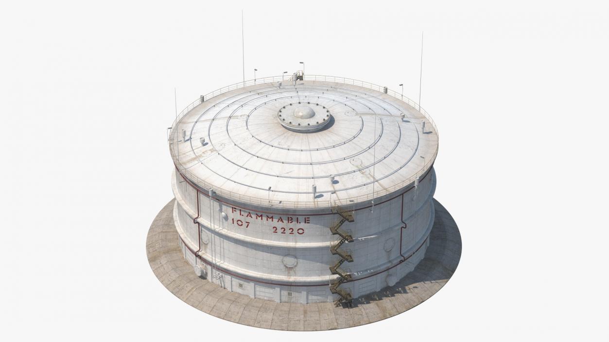 Oil Storage Tanks Dirt 3D