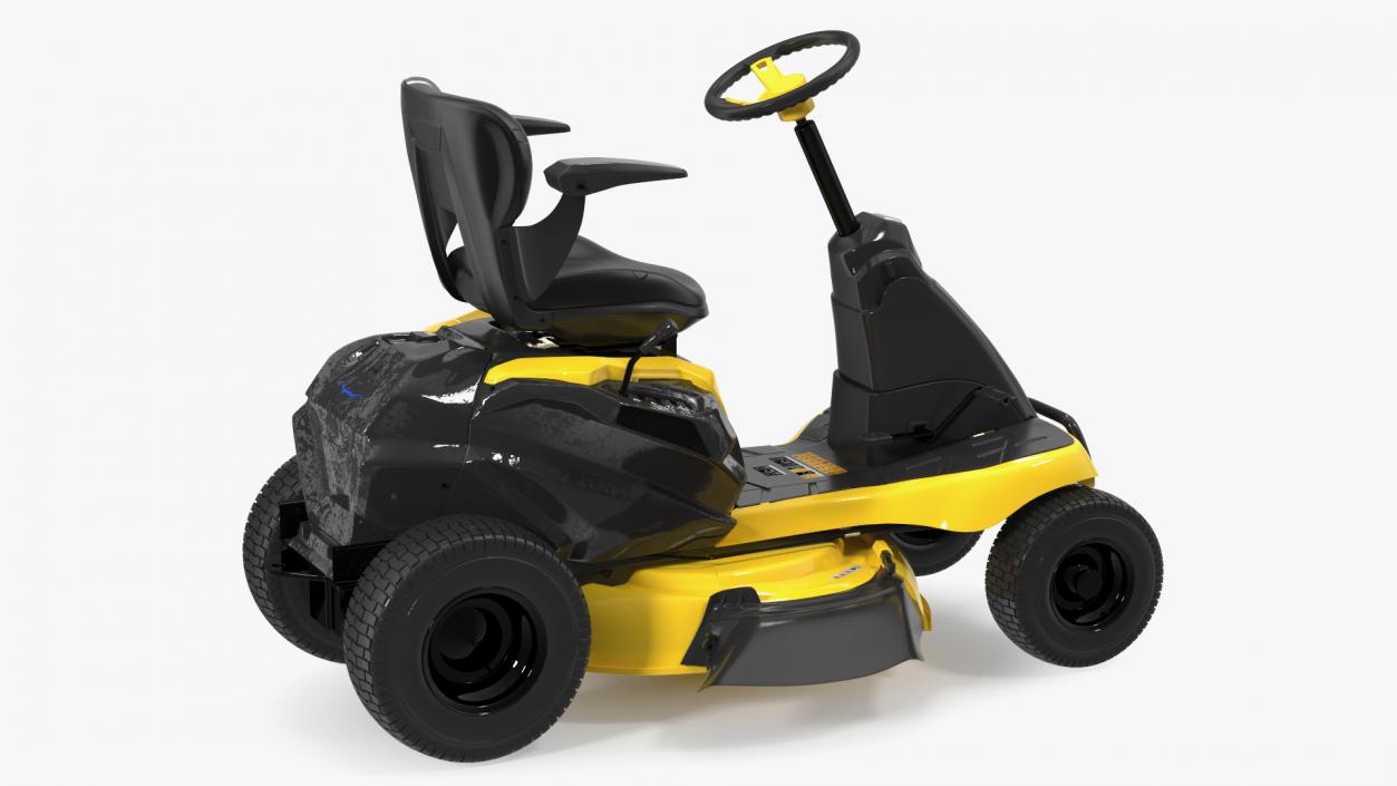 3D Electric Riding Lawn Mower Rigged model