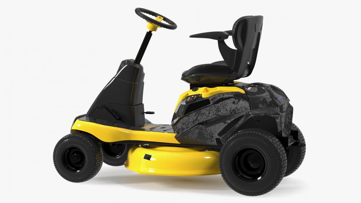 3D Electric Riding Lawn Mower Rigged model