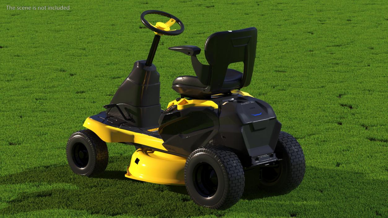 3D Electric Riding Lawn Mower Rigged model