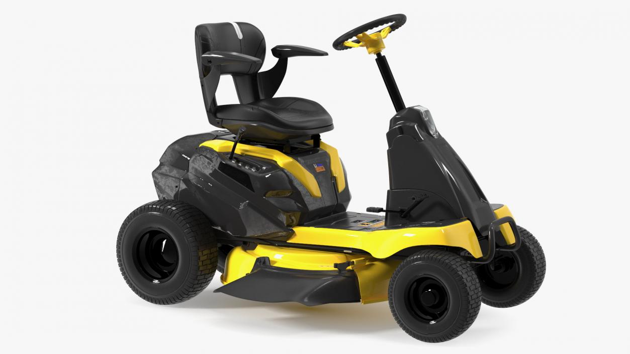 3D Electric Riding Lawn Mower Rigged model