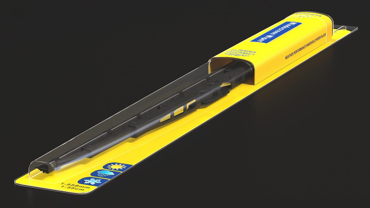 Windscreen Wiper in Packaging 3D model