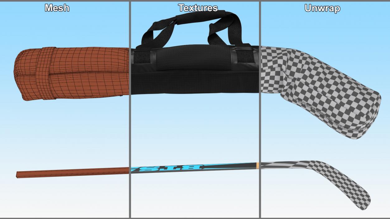 3D Hockey Stick with Bag