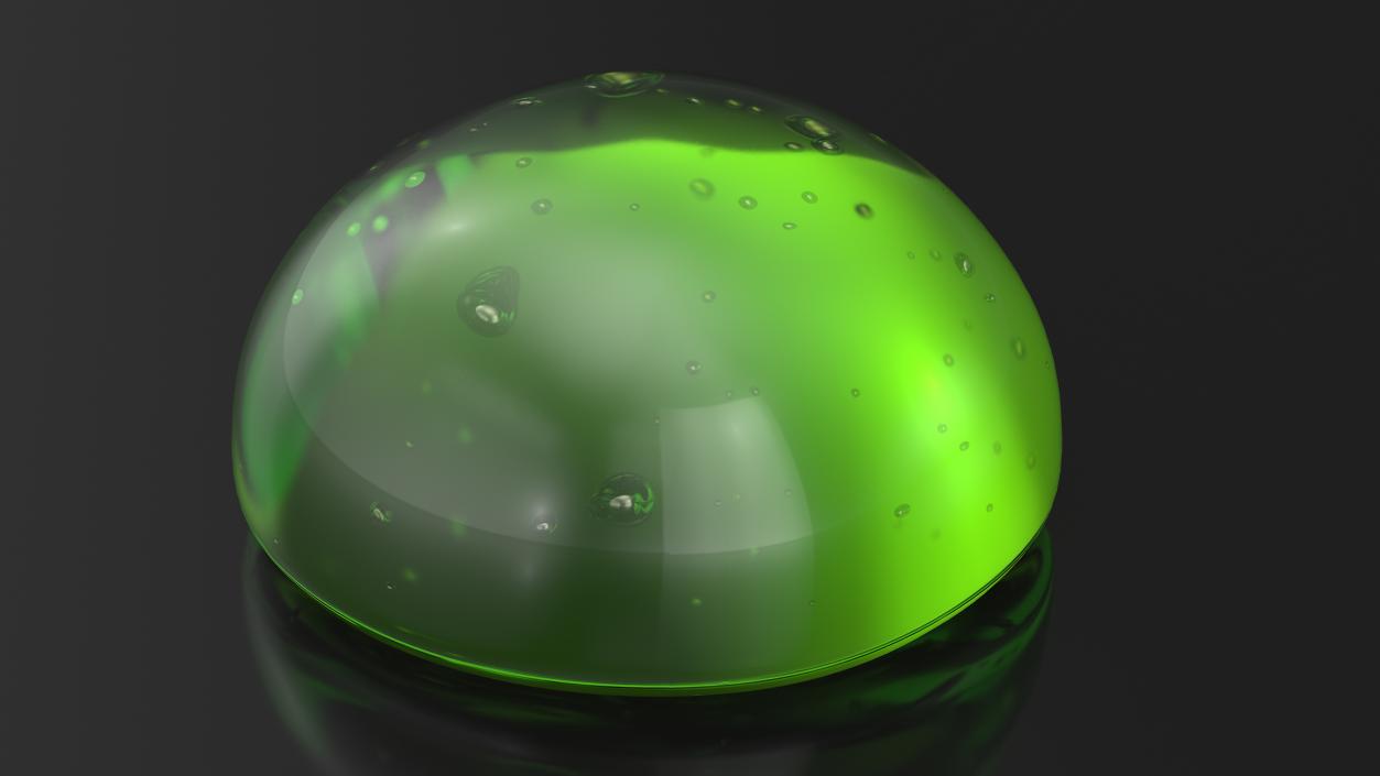 Green Gel Drop 3D model