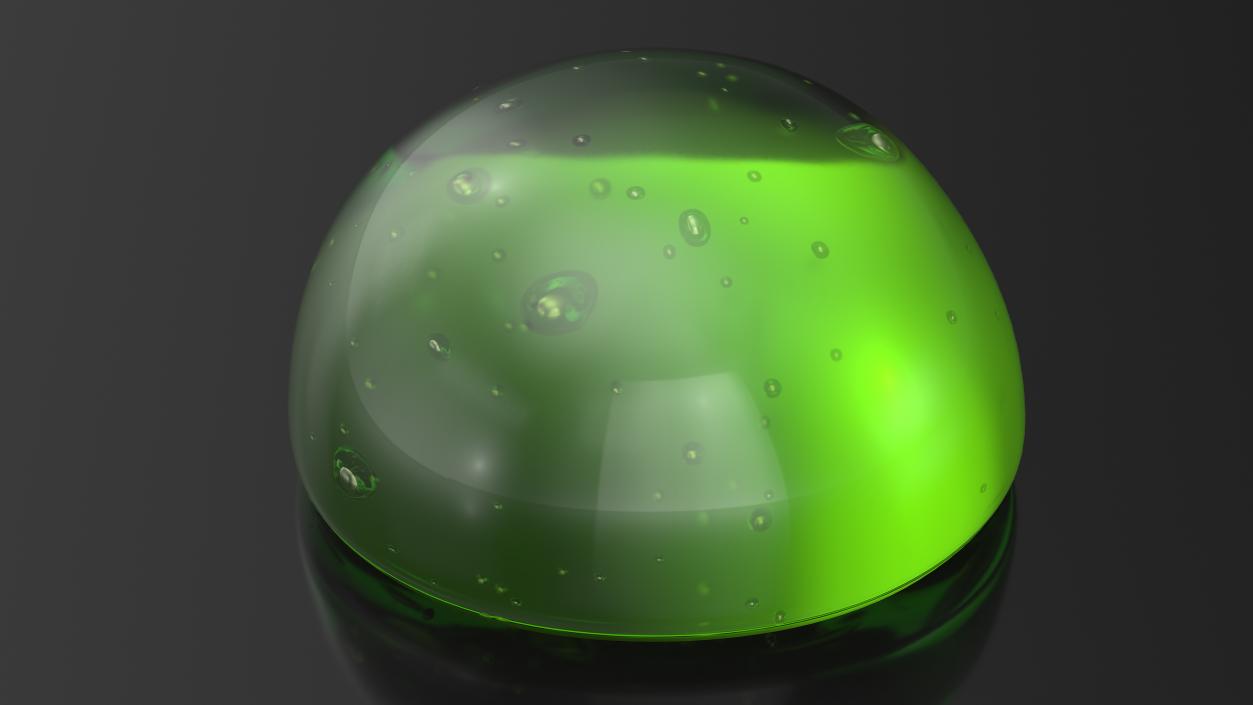 Green Gel Drop 3D model