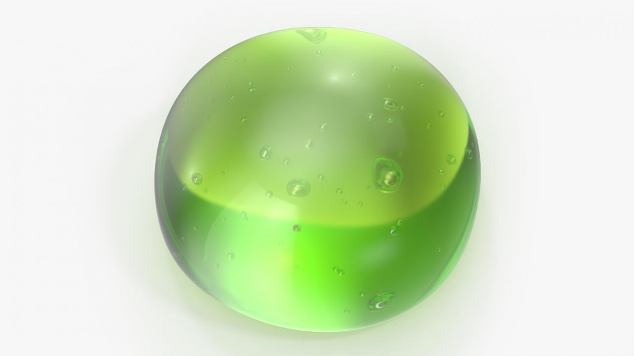 Green Gel Drop 3D model