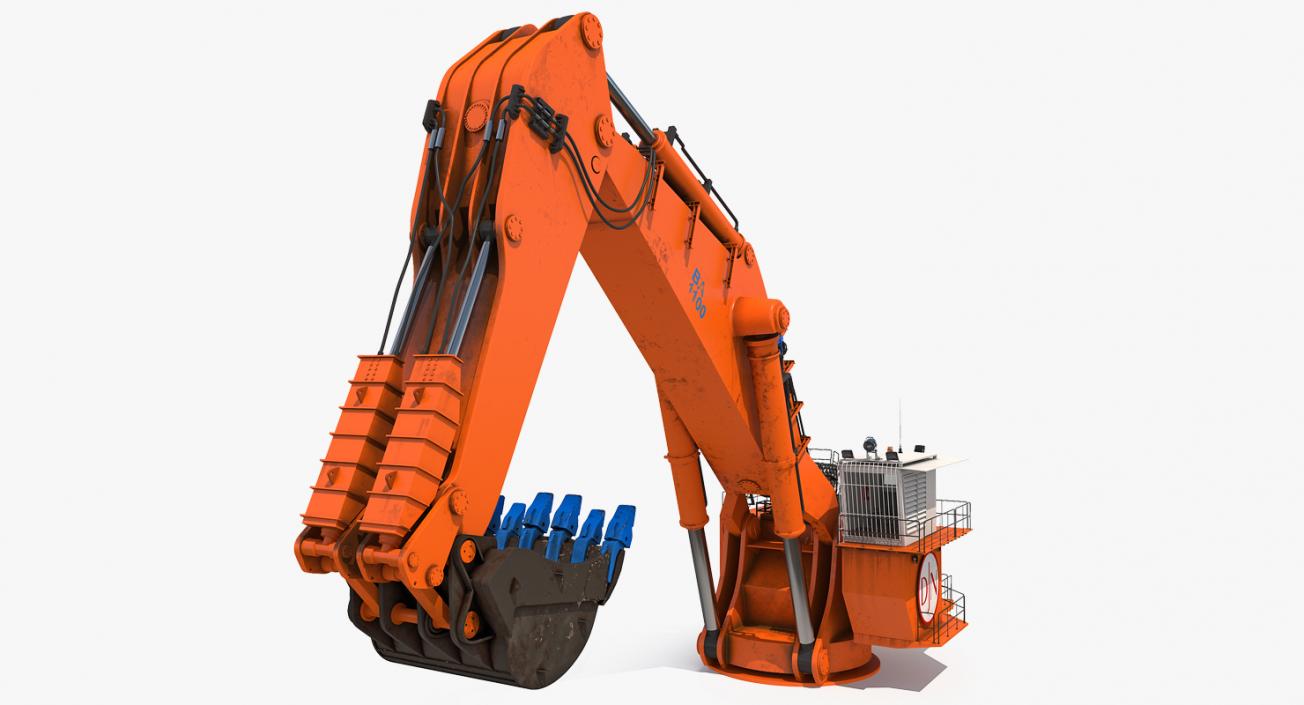 3D model Backhoe Dredger Backacter 1100