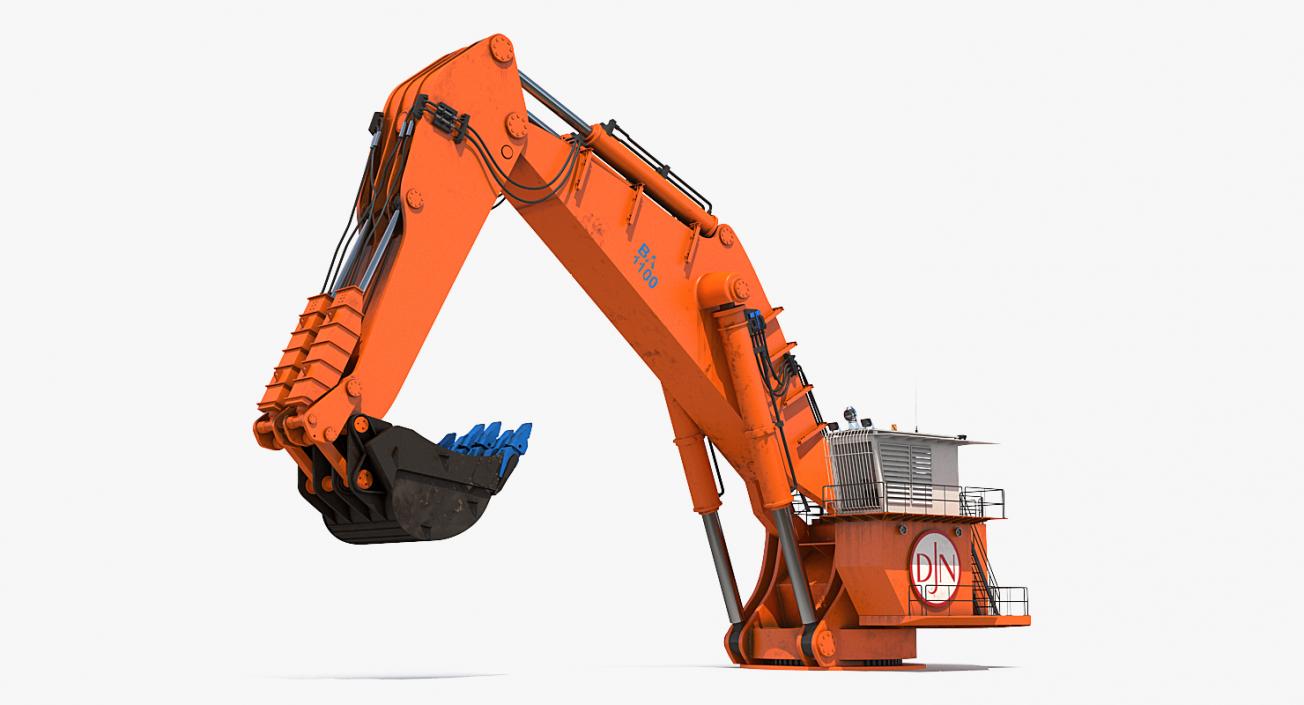 3D model Backhoe Dredger Backacter 1100