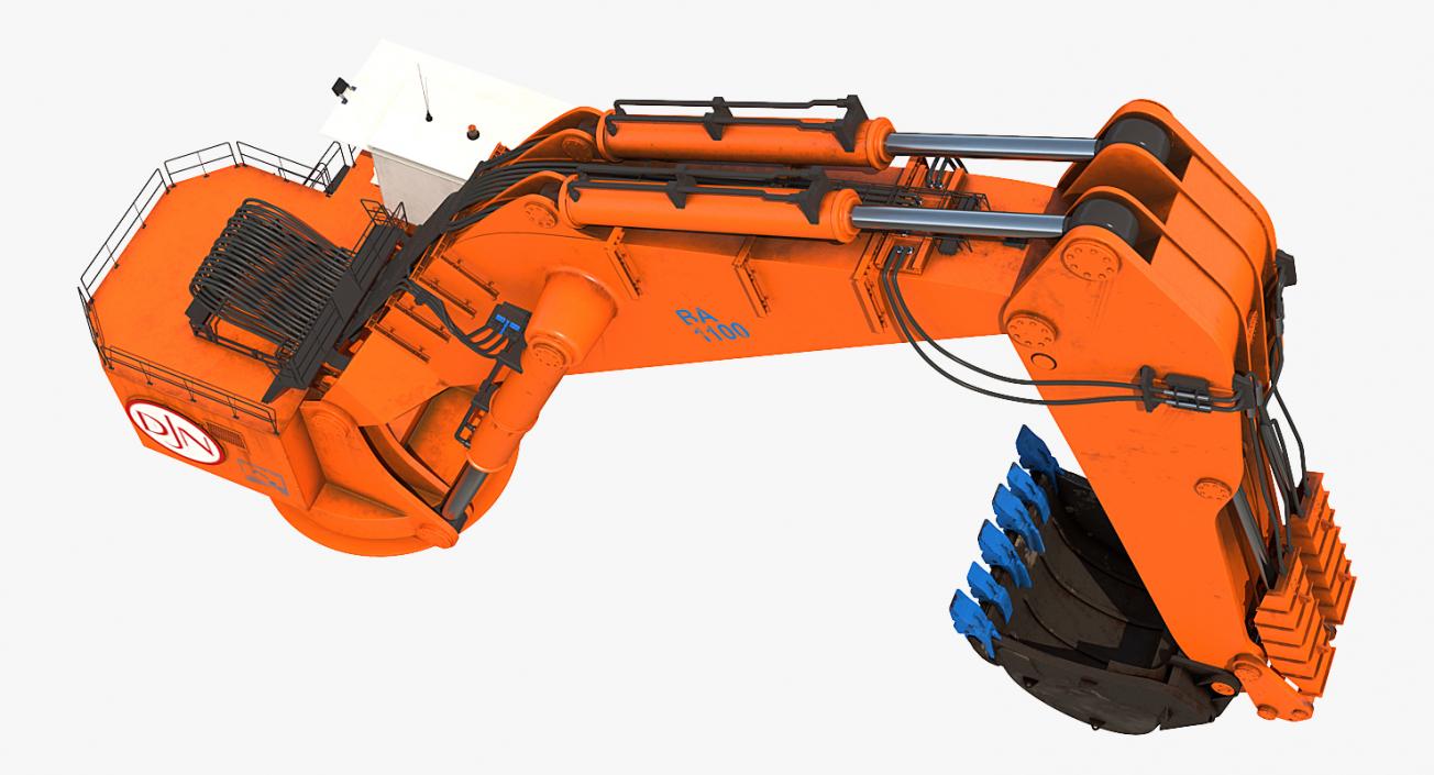 3D model Backhoe Dredger Backacter 1100