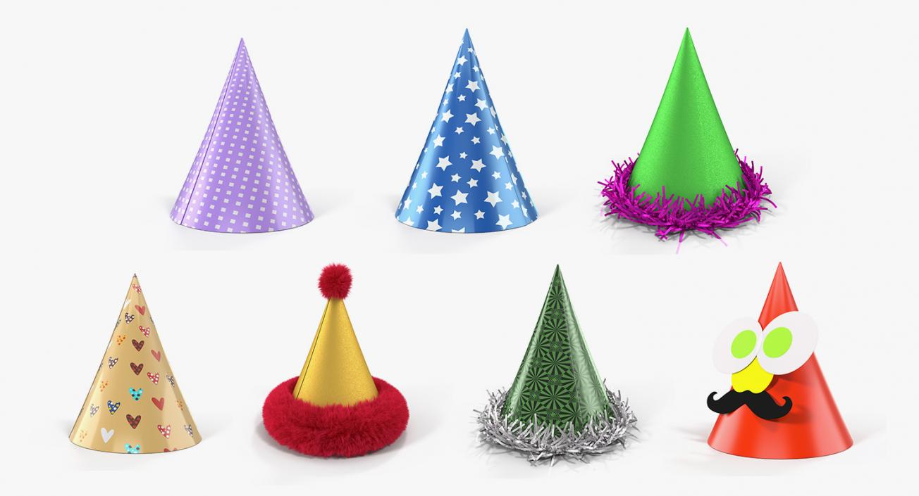 3D Party Hats Collection