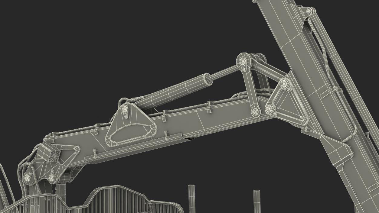 Forwarder Ponsse Buffalo 8W Rigged 3D model