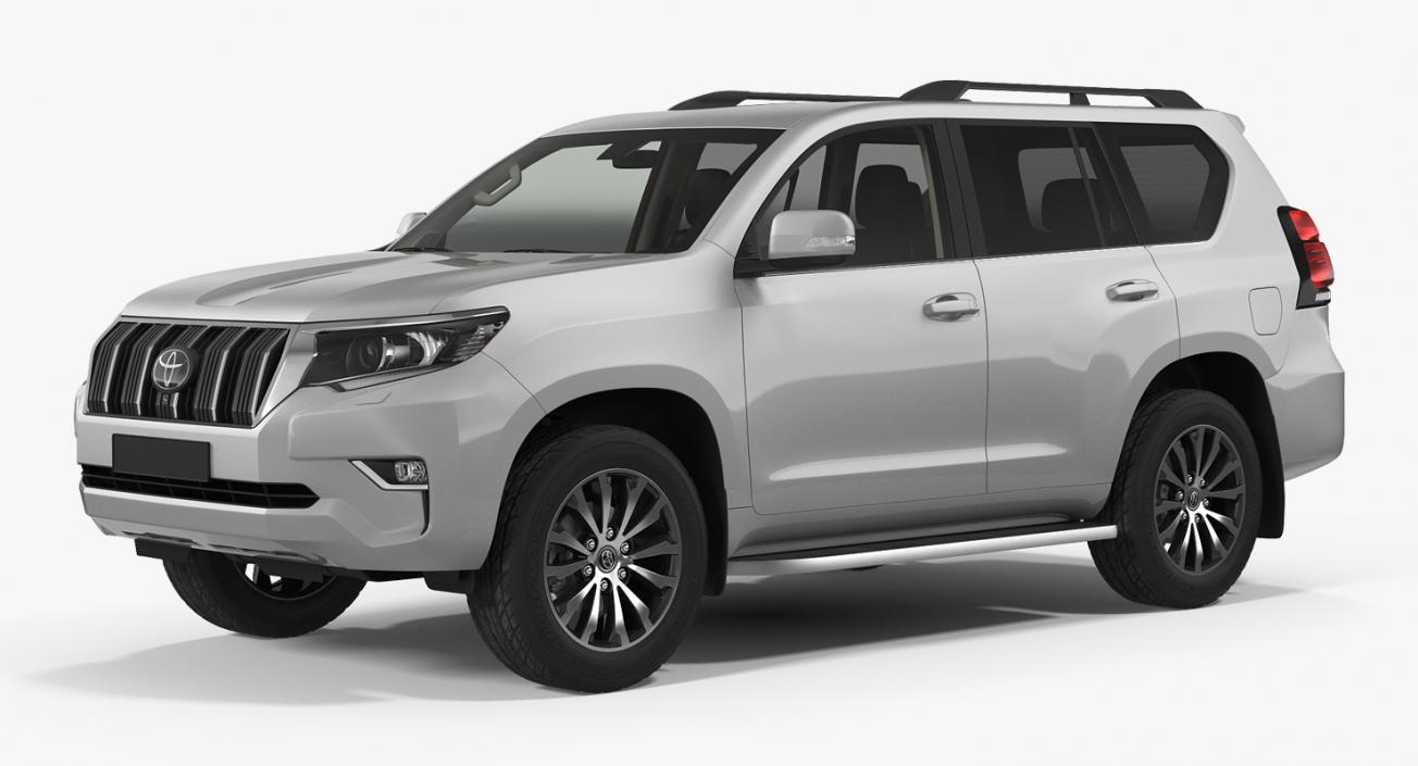 Toyota Prado 2018 Rigged 3D model