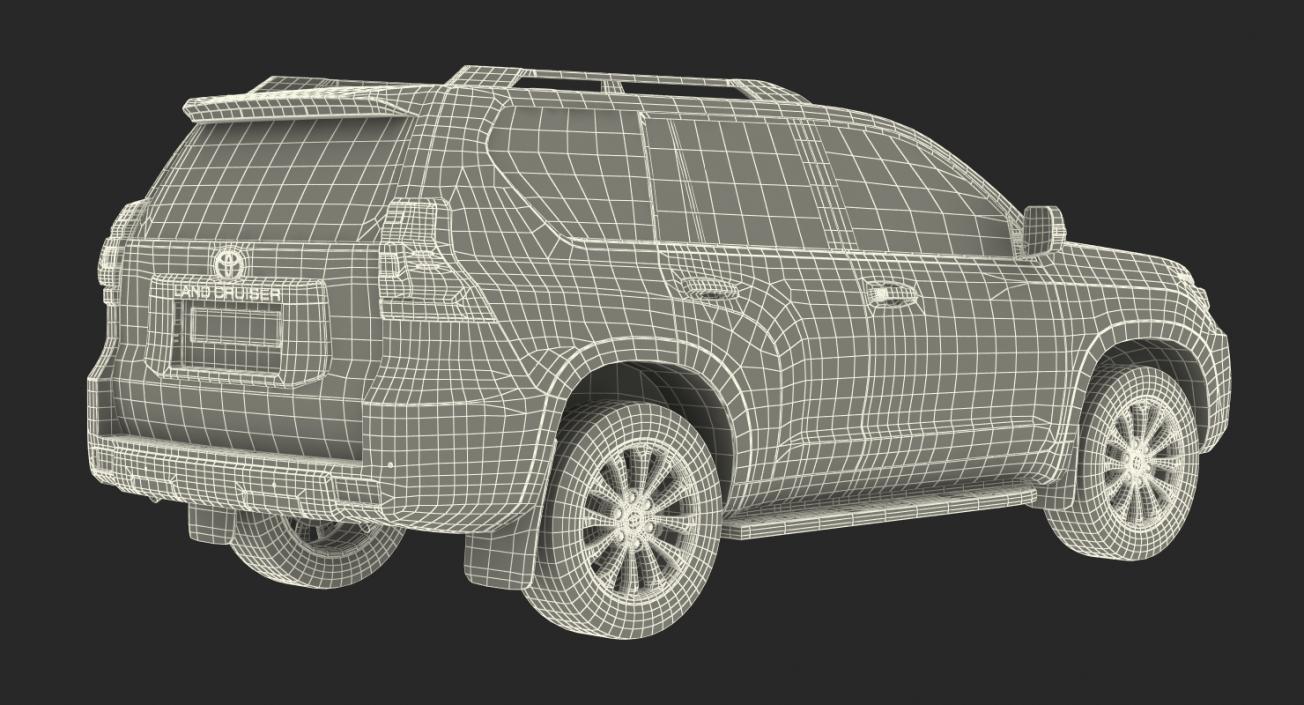 Toyota Prado 2018 Rigged 3D model