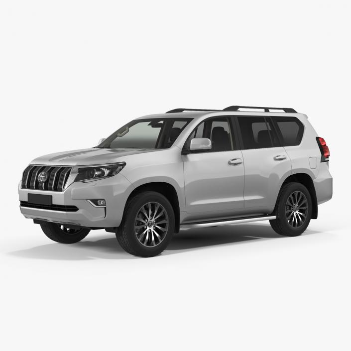 Toyota Prado 2018 Rigged 3D model