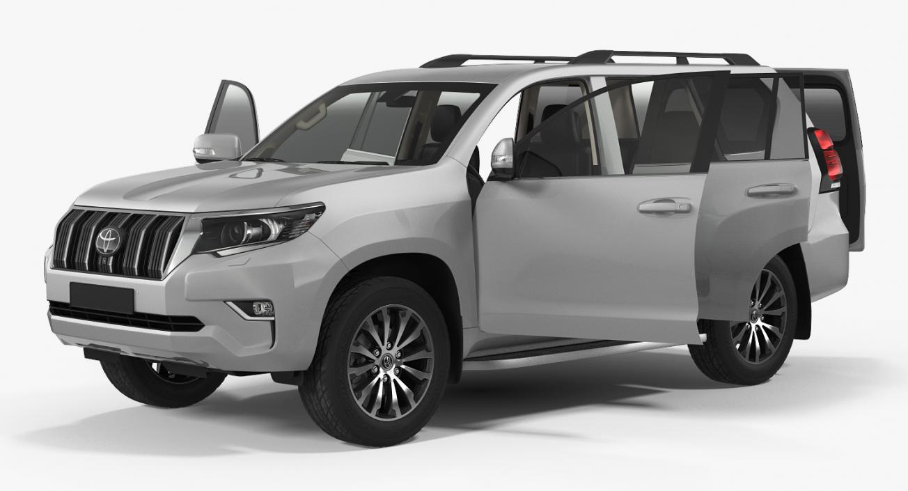 Toyota Prado 2018 Rigged 3D model