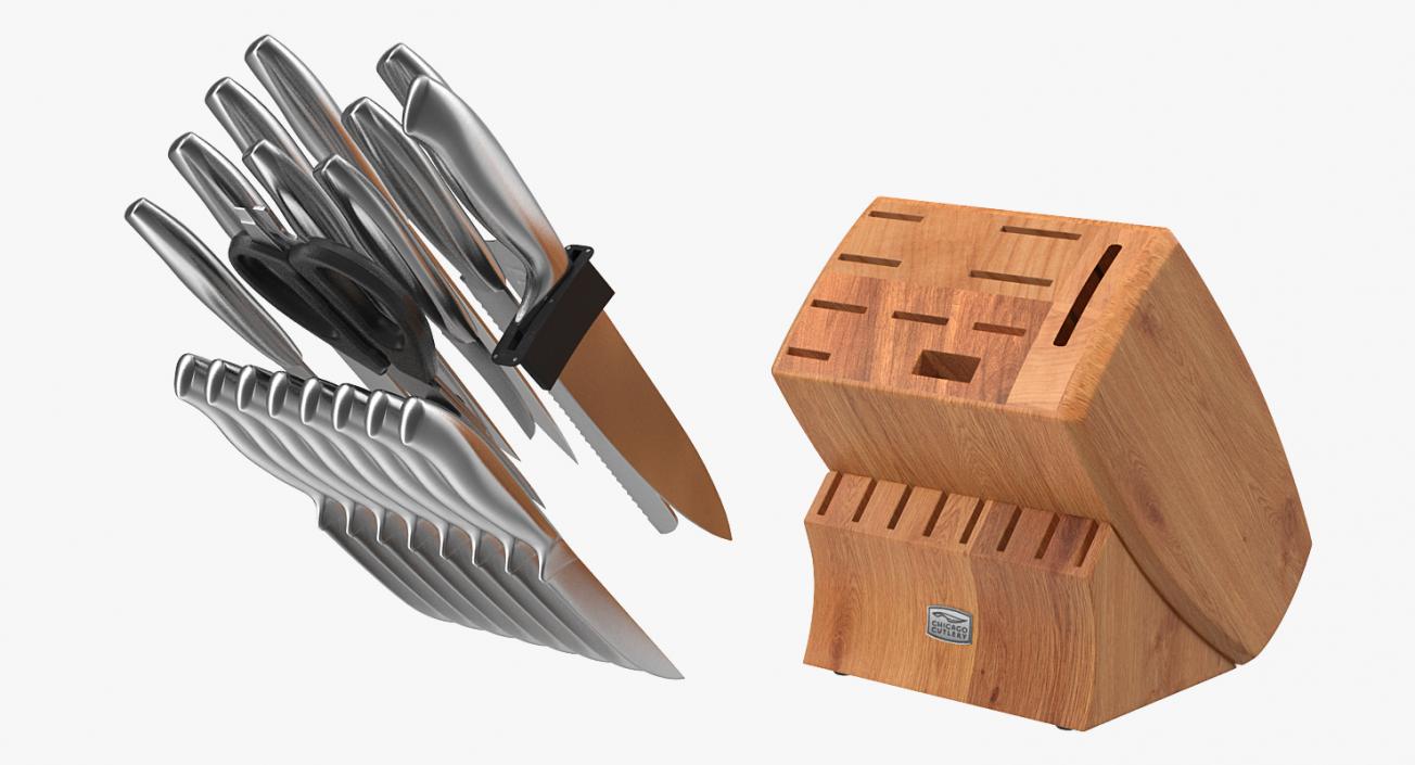 3D Knife Blocks Collection model