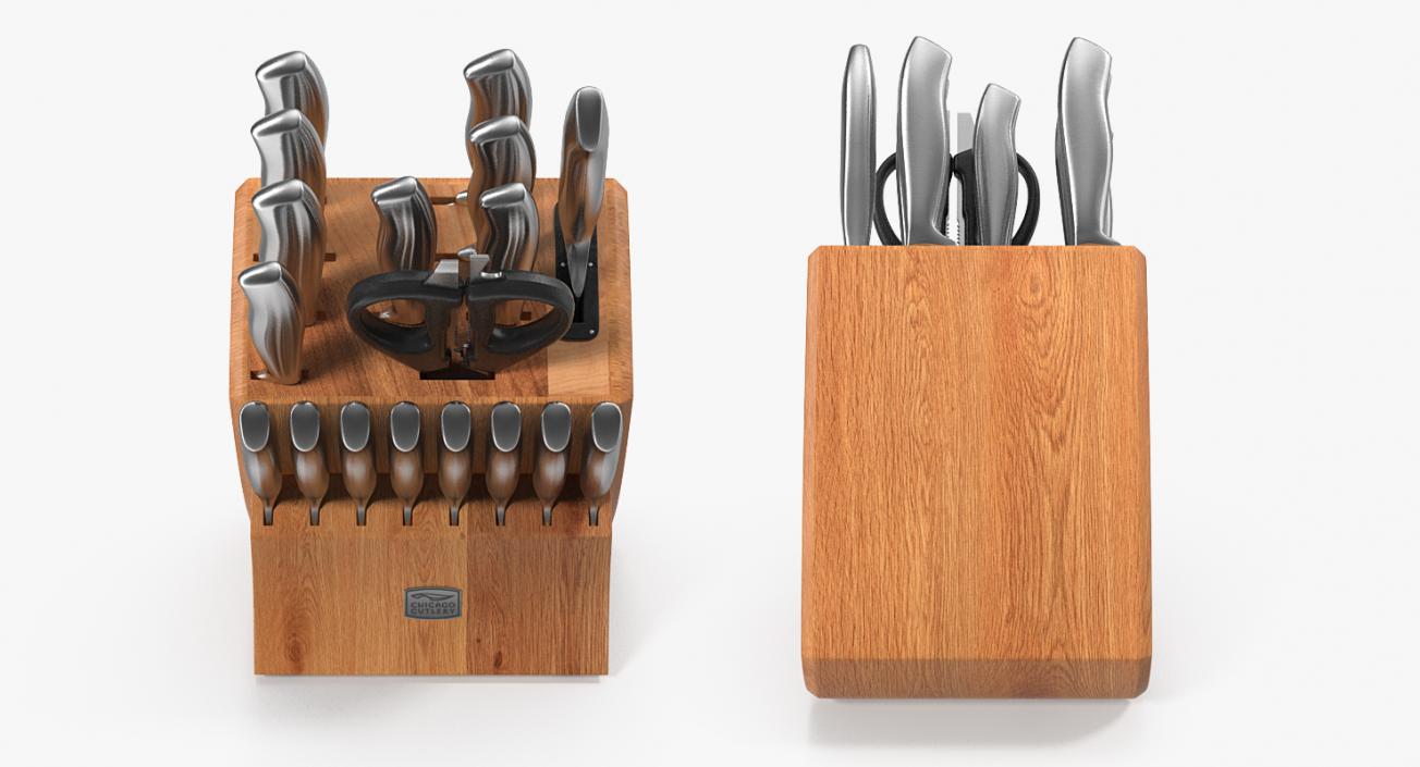 3D Knife Blocks Collection model