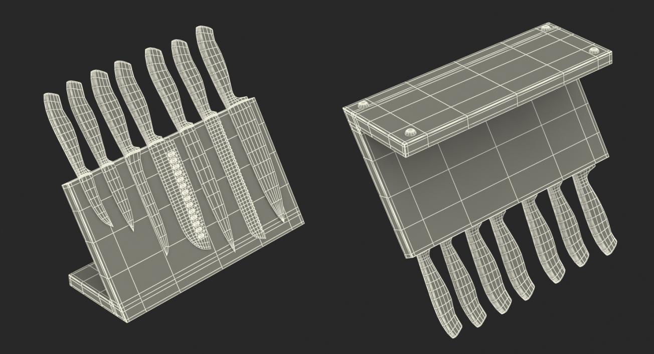 3D Knife Blocks Collection model