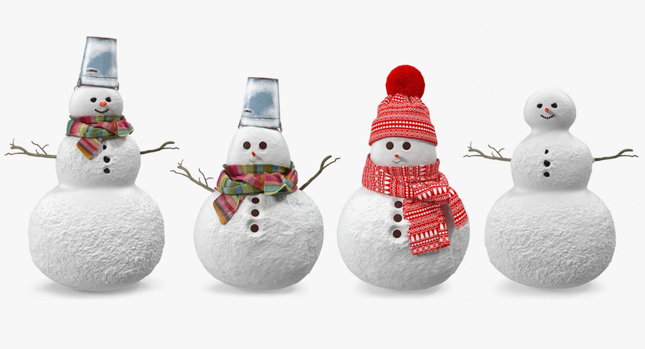 Snowmans 3D Models Collection 3D model