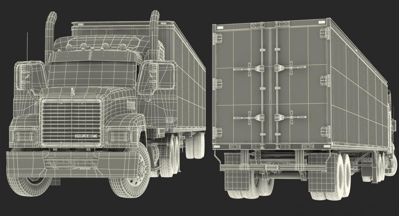 3D Cargo Trucks Collection model