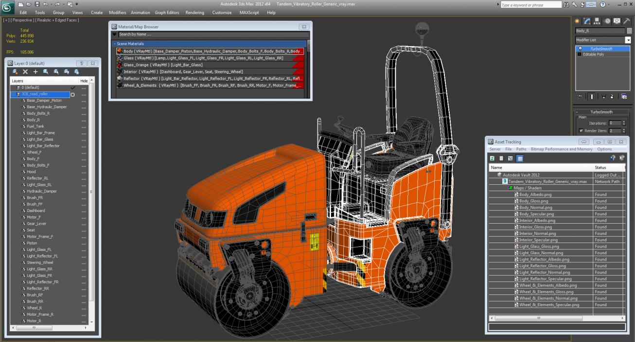 3D Tandem Vibratory Roller Generic