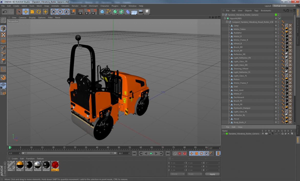 3D Tandem Vibratory Roller Generic