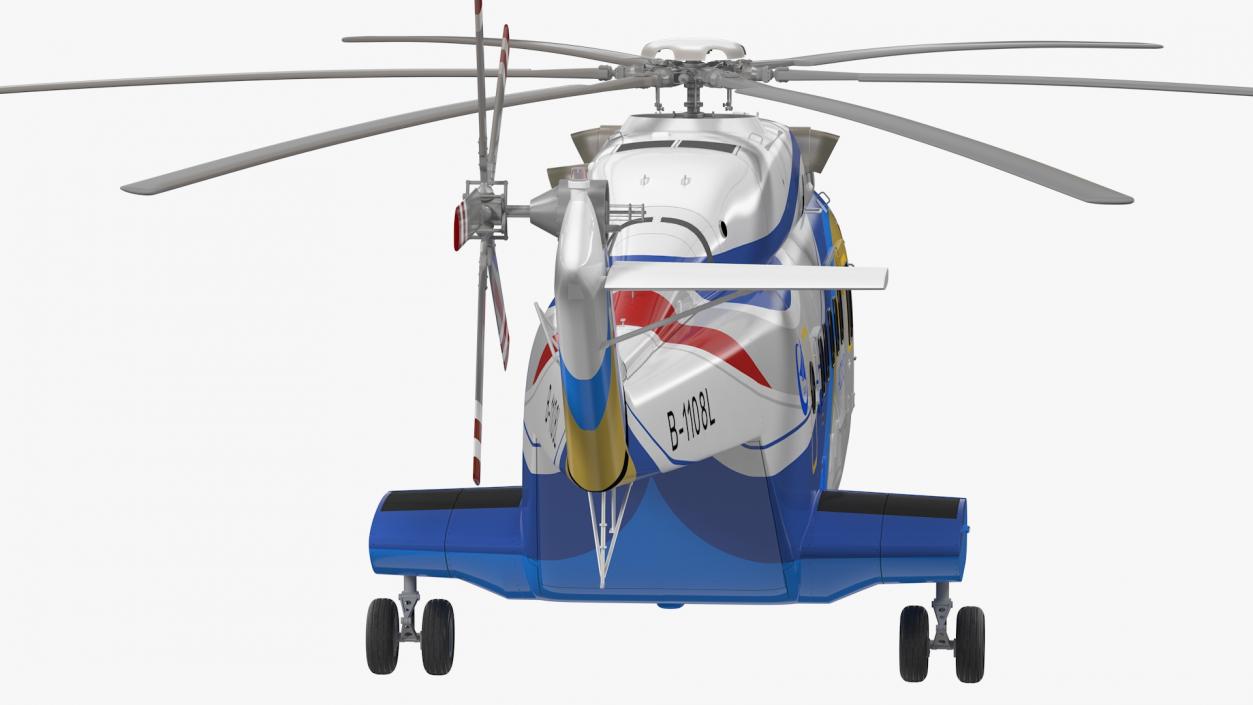 Avicopter AC313 Civilian Helicopter Rigged 3D