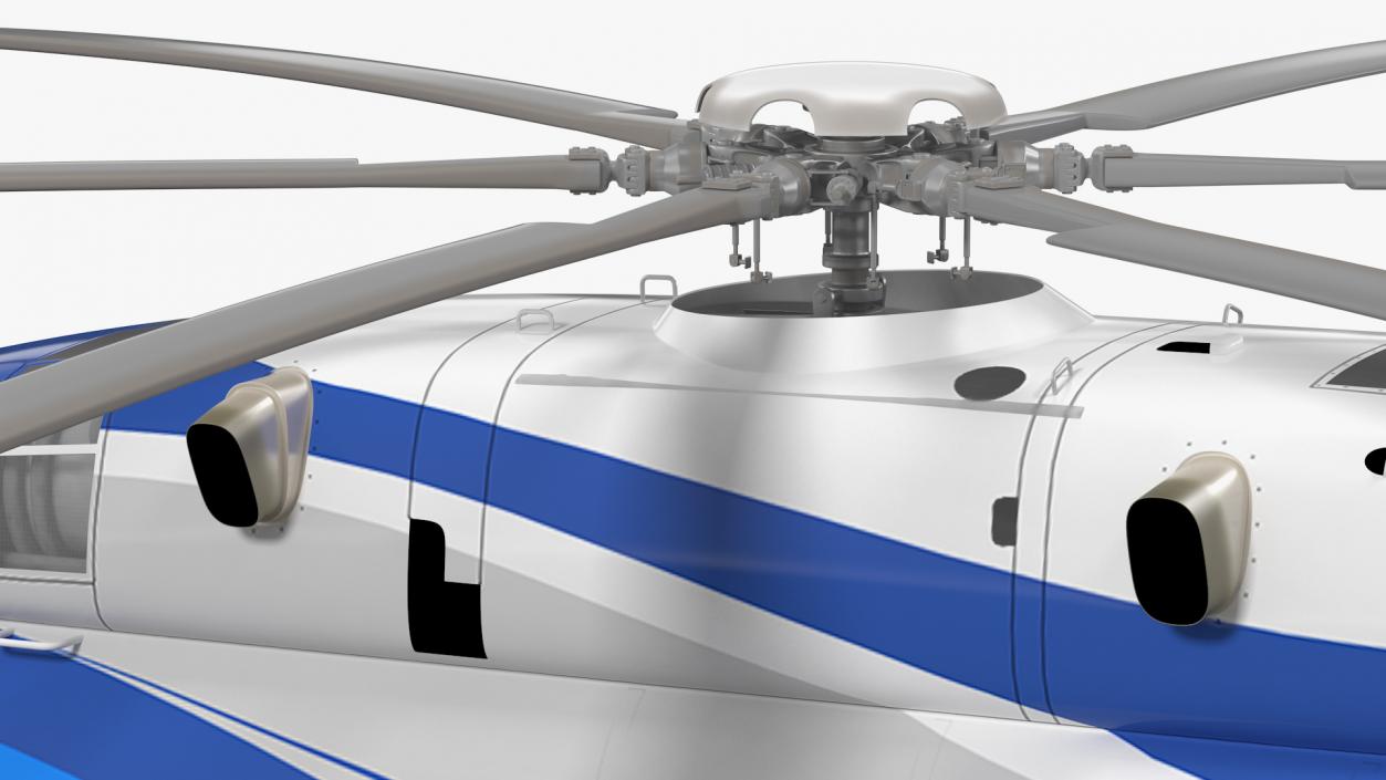 Avicopter AC313 Civilian Helicopter Rigged 3D