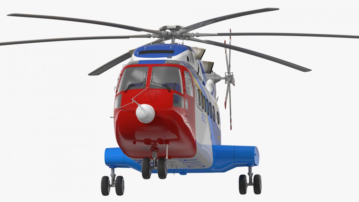 Avicopter AC313 Civilian Helicopter Rigged 3D