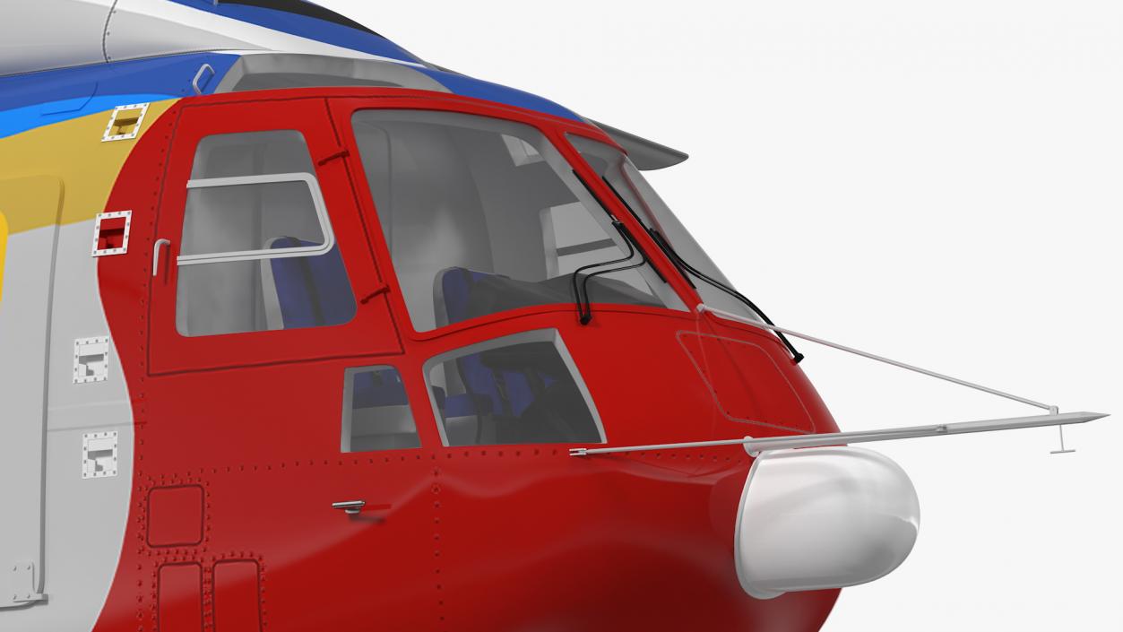 Avicopter AC313 Civilian Helicopter Rigged 3D