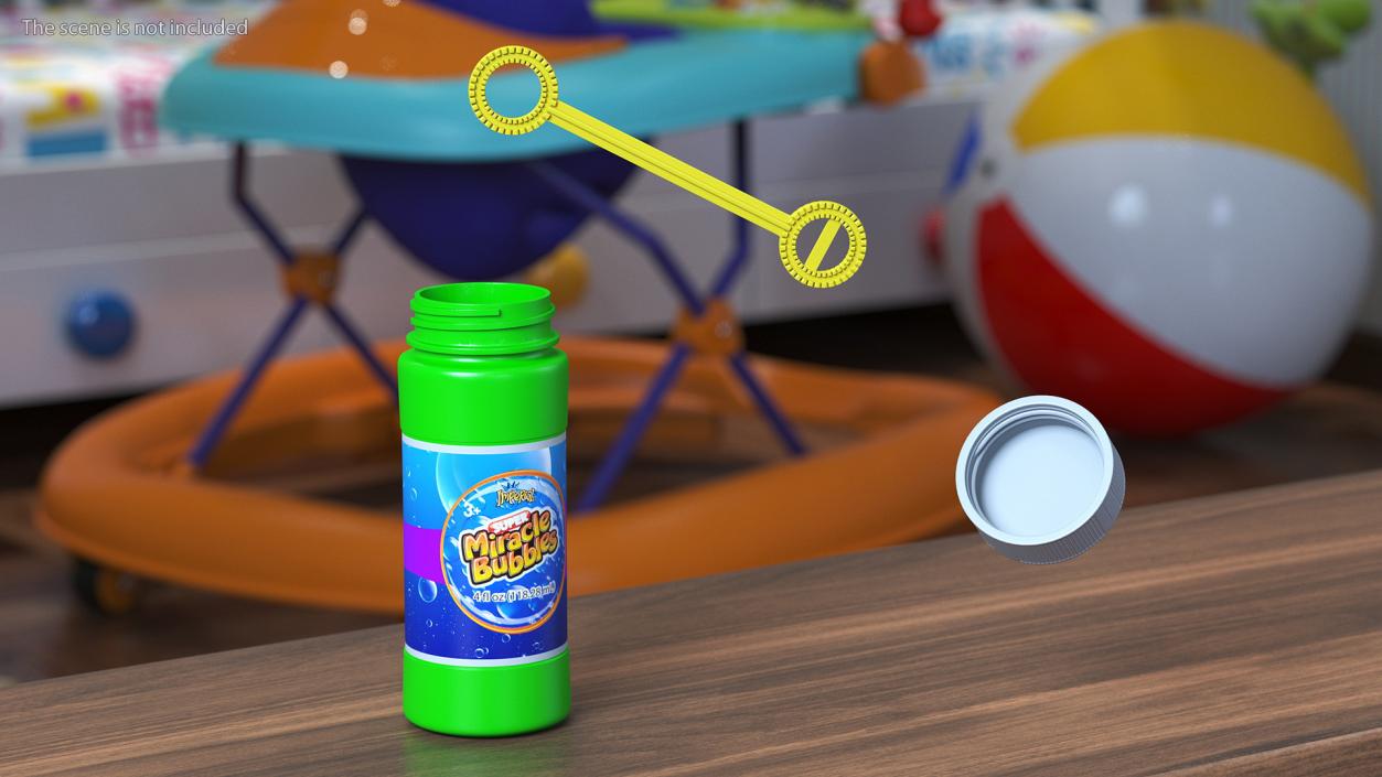 3D model Bubble Bottle with Wand Blower