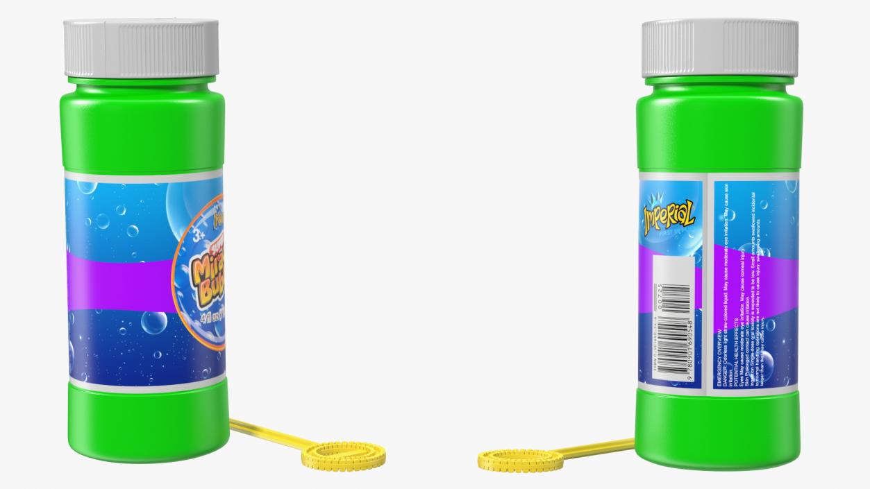 3D model Bubble Bottle with Wand Blower