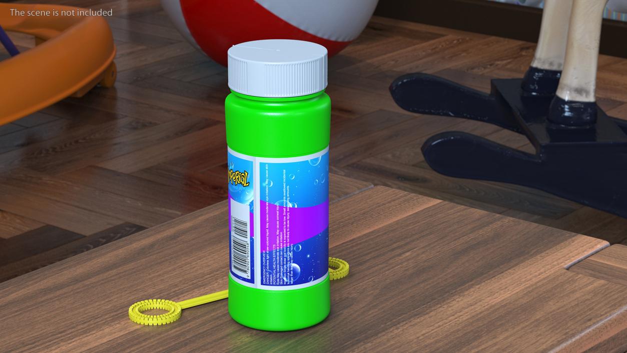 3D model Bubble Bottle with Wand Blower