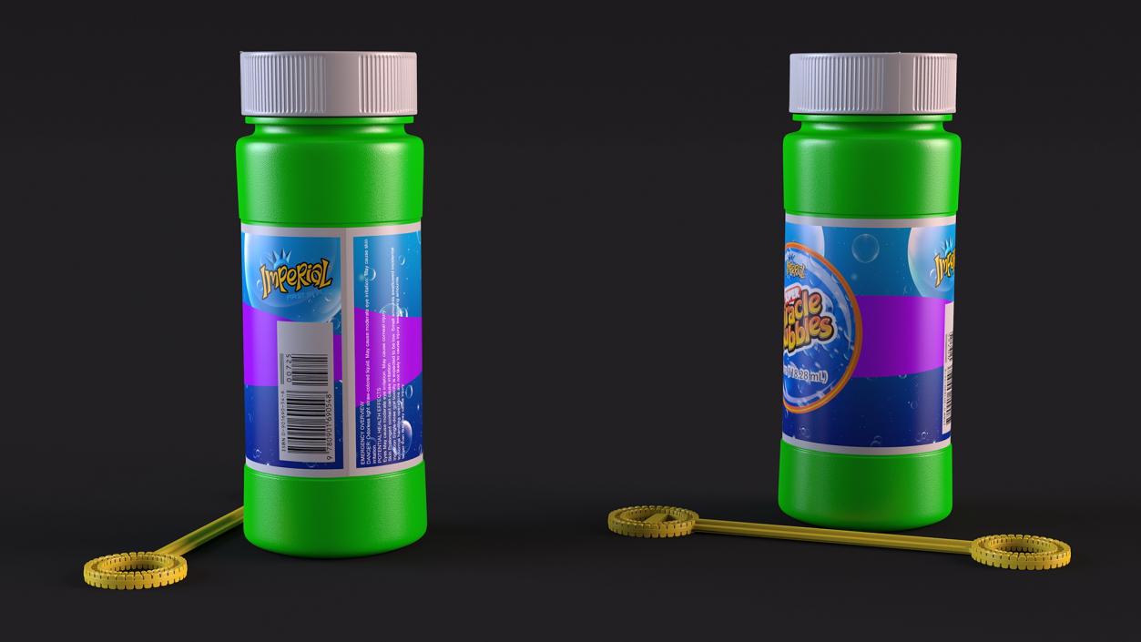 3D model Bubble Bottle with Wand Blower