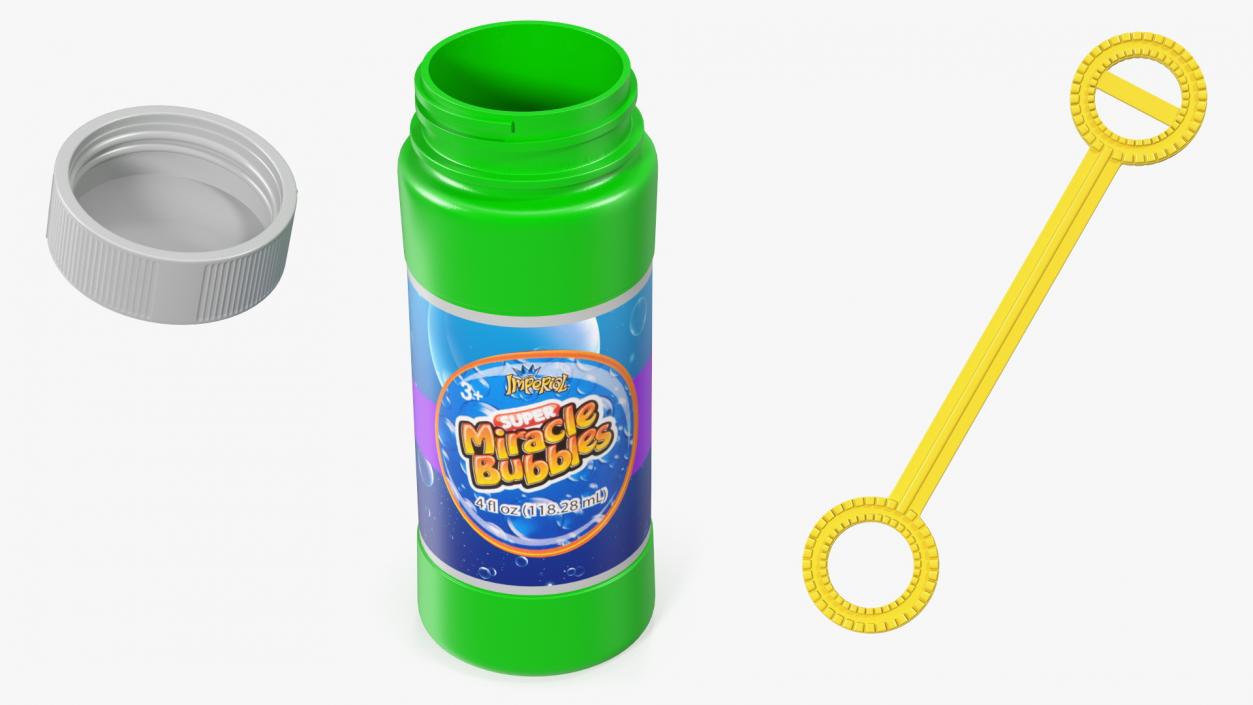 3D model Bubble Bottle with Wand Blower