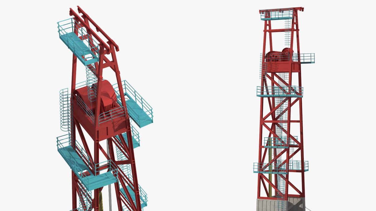 Sectional Drilling Rig 3D