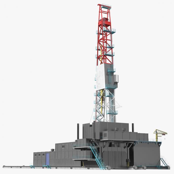 Sectional Drilling Rig 3D