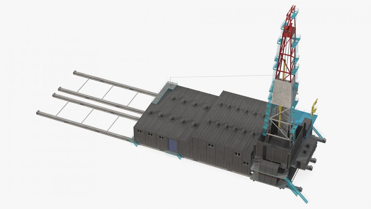 Sectional Drilling Rig 3D