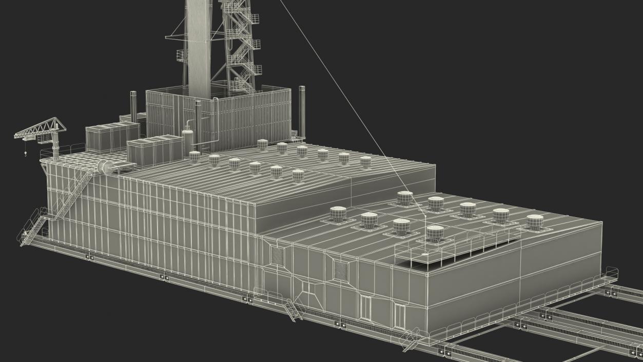 Sectional Drilling Rig 3D