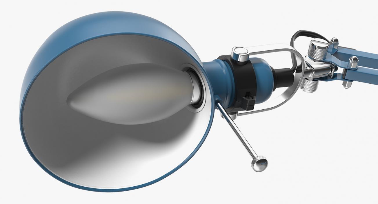 Desk Lamp Blue 3D model