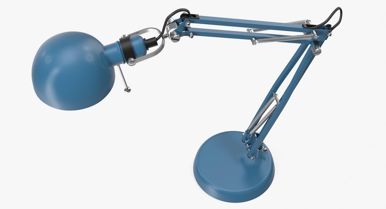 Desk Lamp Blue 3D model