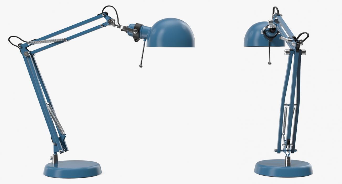 Desk Lamp Blue 3D model