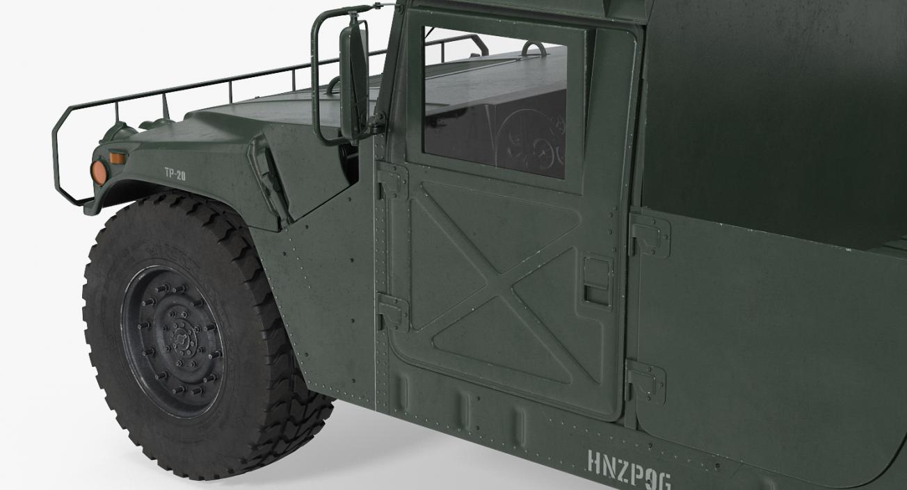 HMMWV M998 Rigged 3D