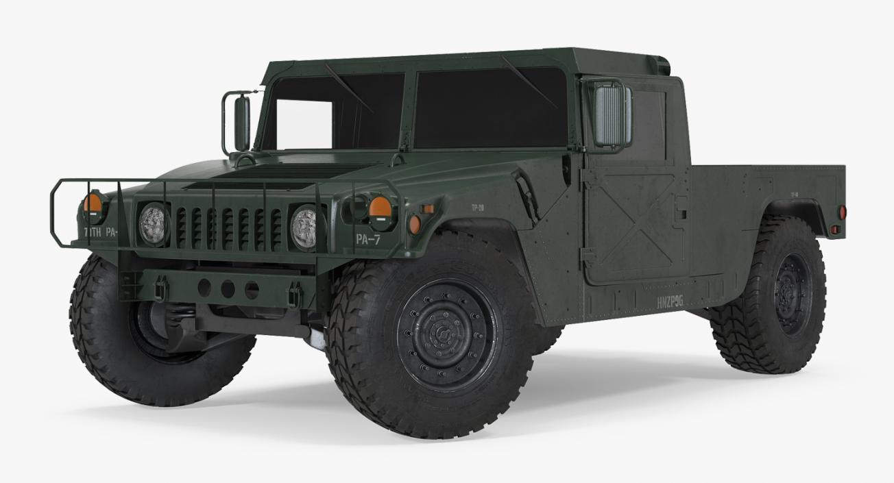 HMMWV M998 Rigged 3D