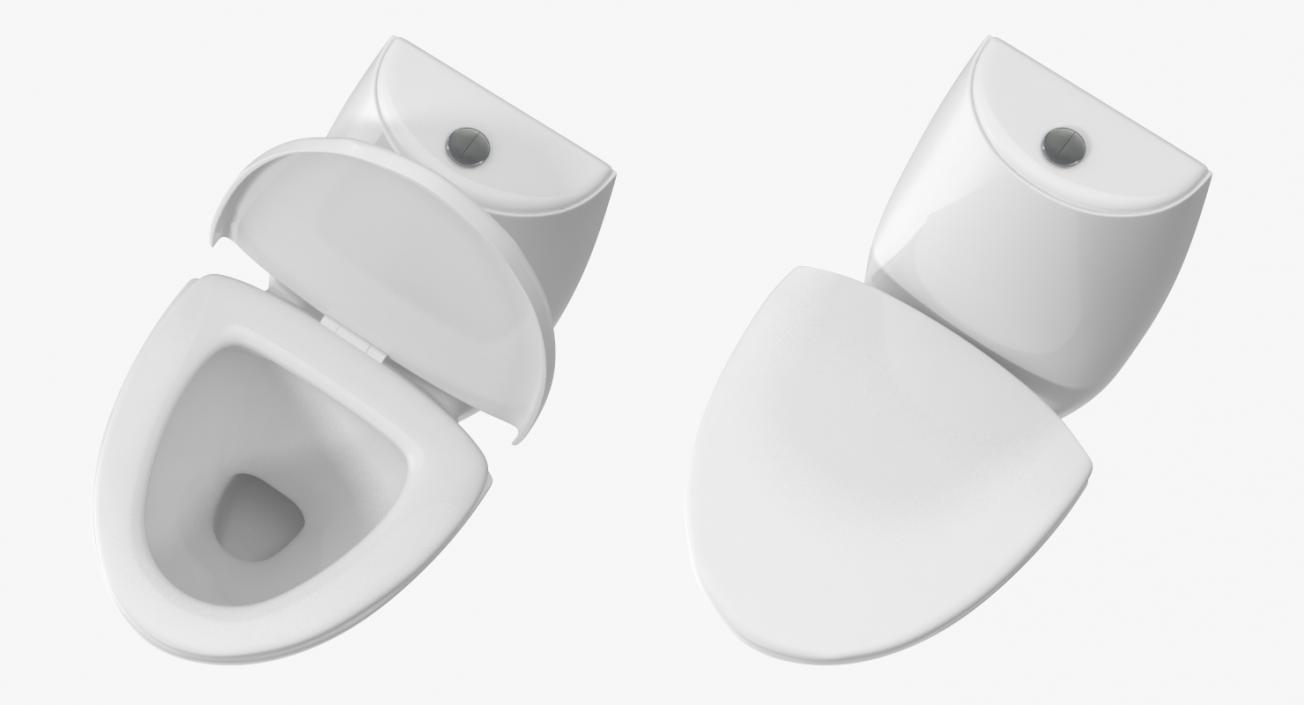 3D model One Piece Wc Toilet White