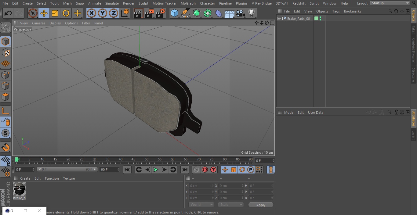 3D model Brake Pads