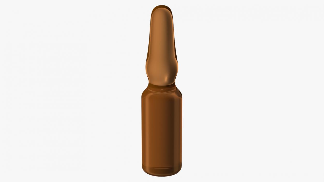 3D Medical Brown Ampoule